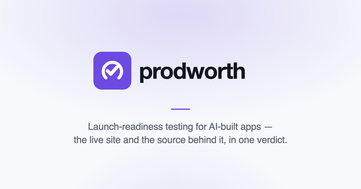 ProdWorth — 官网预览图
